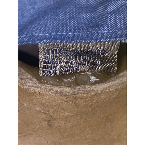 Roper Western Shirt Cowboy Large Yellow Red Vintage 90s Embroidered Striped - Picture 16 of 16